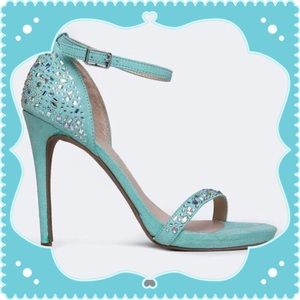 NWT in Box Blue sandal heels
